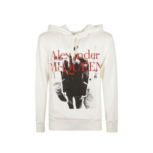 Alexander McQueen Men White Sweaters